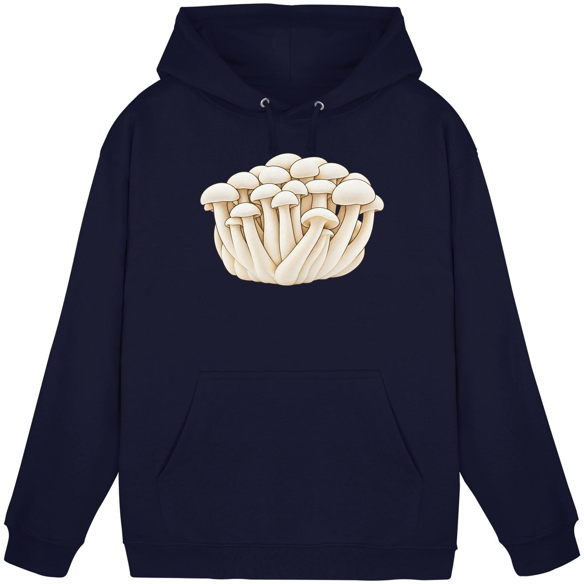Weißer Shimeji – Hoodie für Männer und Frauen – Oxford Navy – Produktansicht