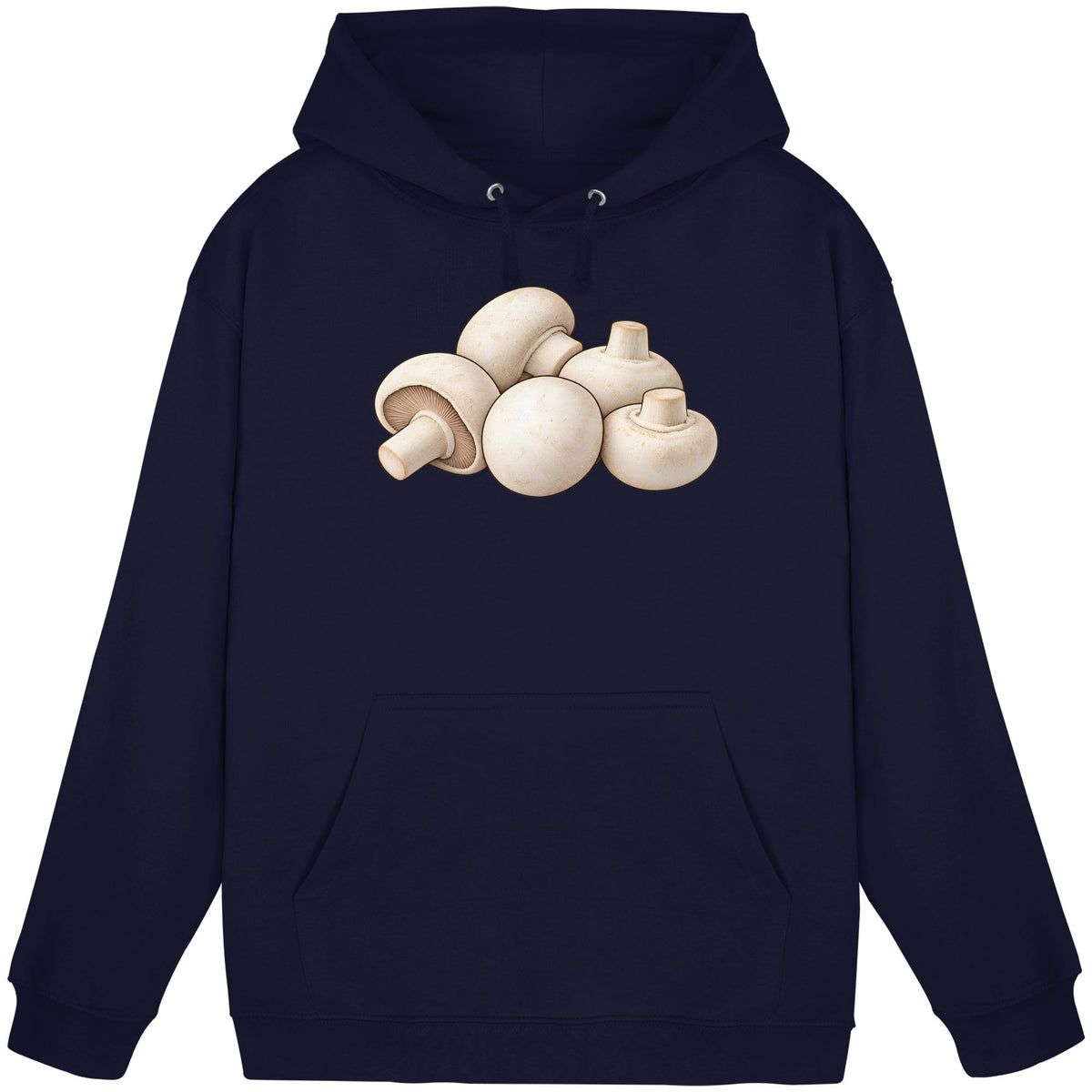 Champignon – Hoodie für Männer und Frauen – Oxford Navy – Produktansicht