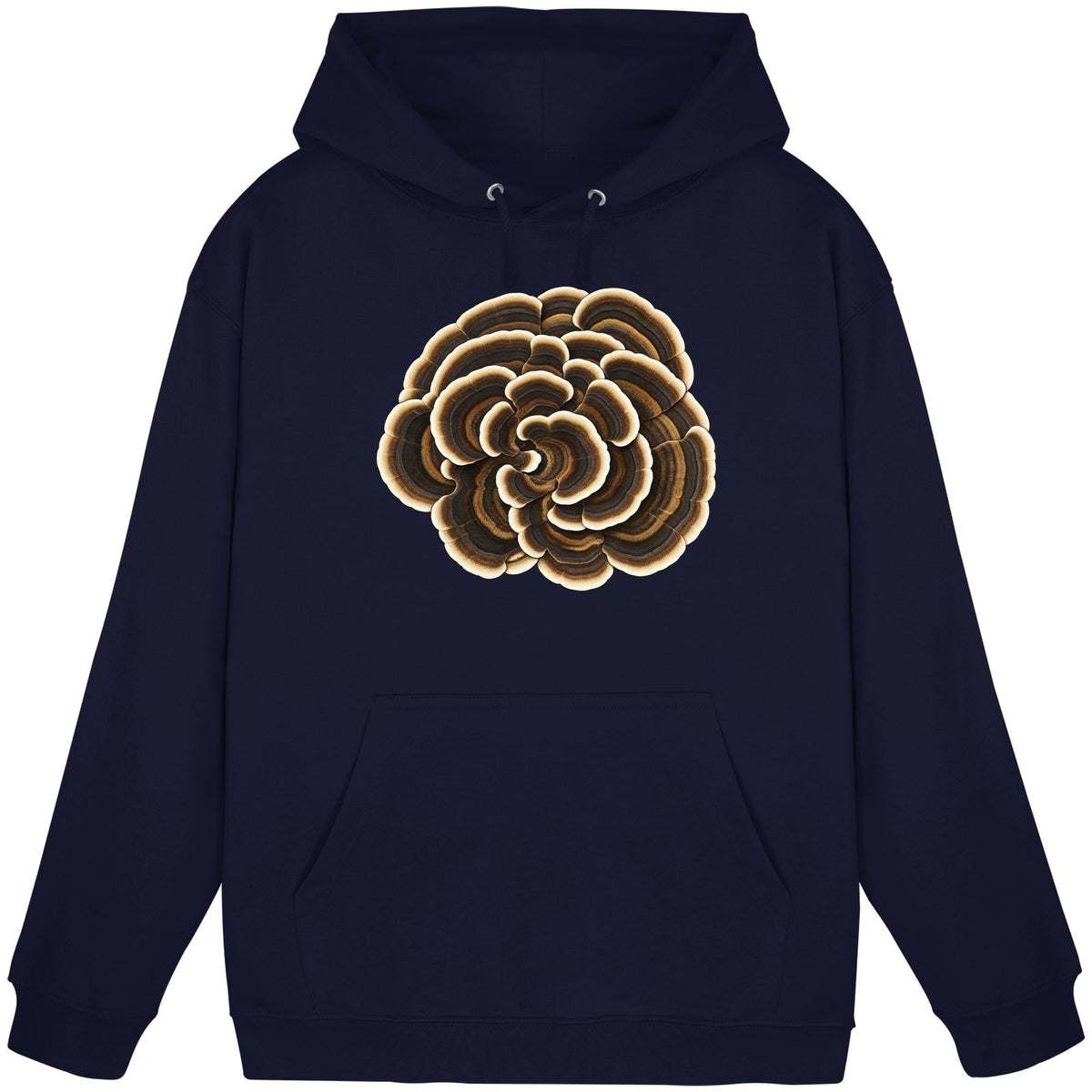 Schmetterlingstramete – Hoodie für Männer und Frauen – Oxford Navy – Produktansicht