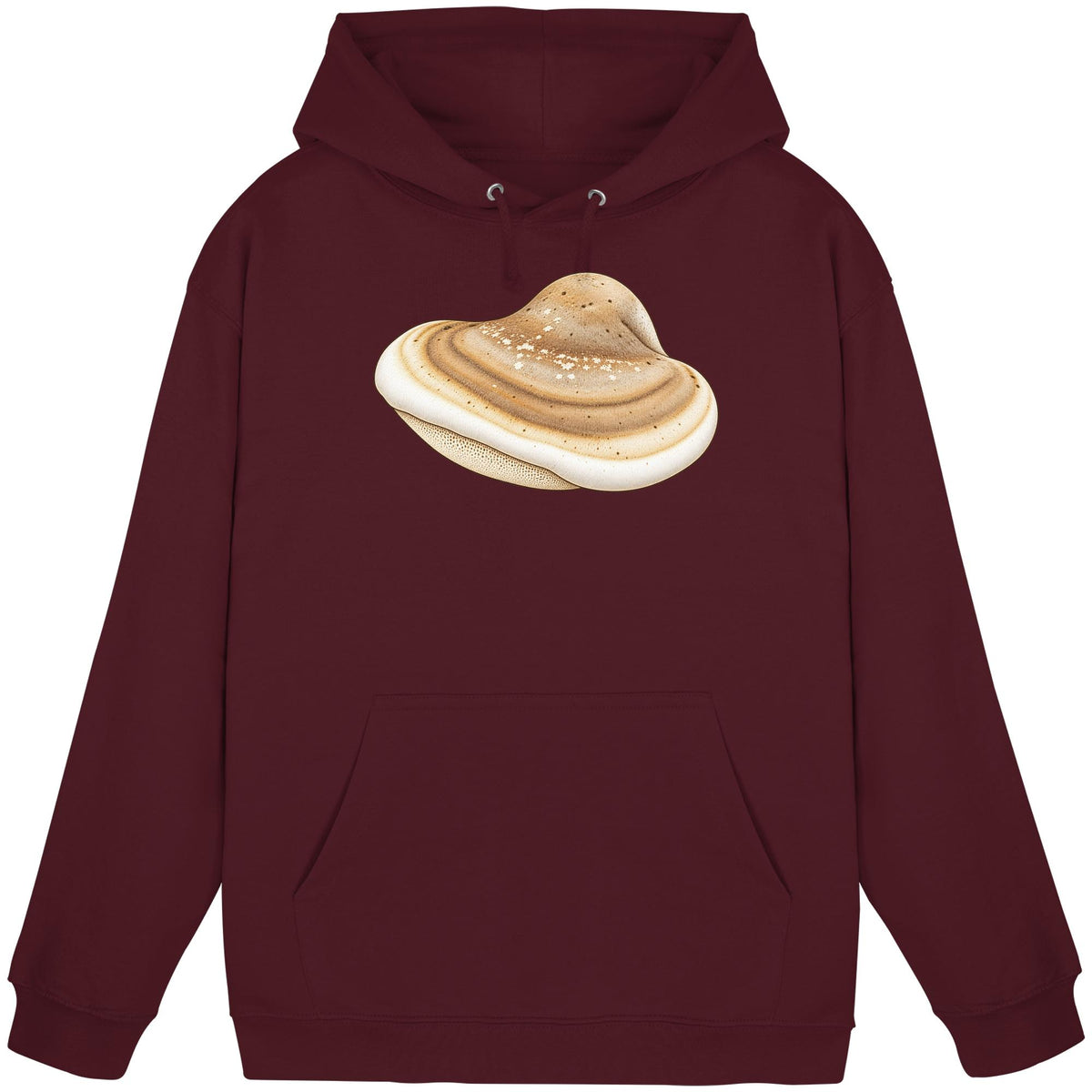 Birkenporling – Hoodie für Männer und Frauen – Bordeaux – Produktansicht