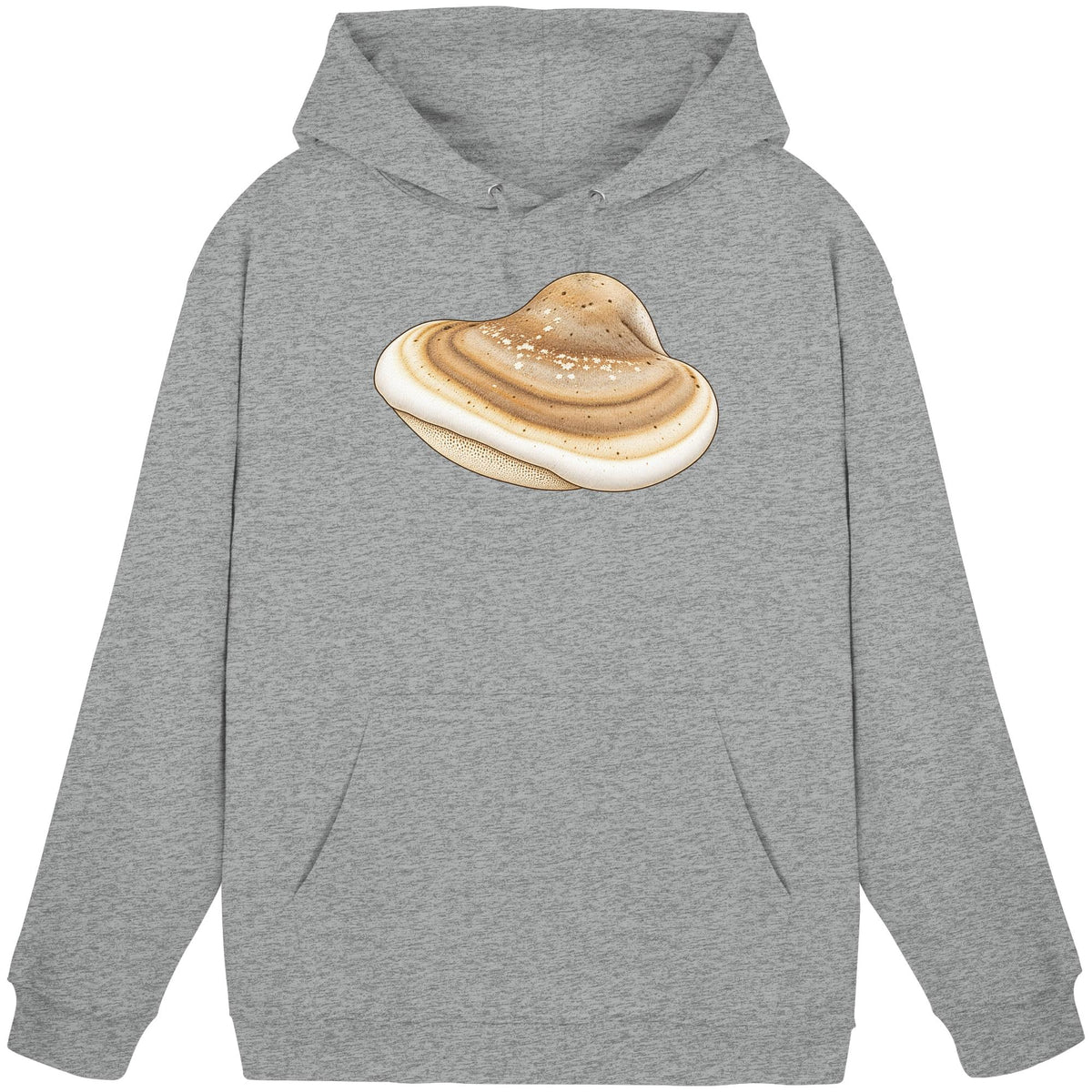 Birkenporling – Hoodie für Männer und Frauen – Grau – Produktansicht