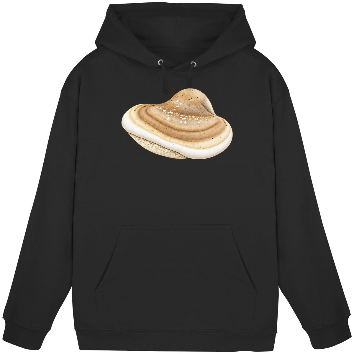 Birkenporling – Hoodie für Männer und Frauen – Schwarz – Produktansicht