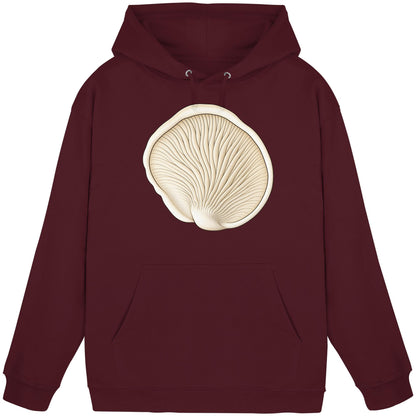Fenchelseitling Hoodie – Bordeaux – Produktansicht