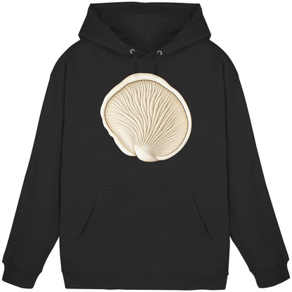 Fenchelseitling Hoodie – Schwarz – Produktansicht