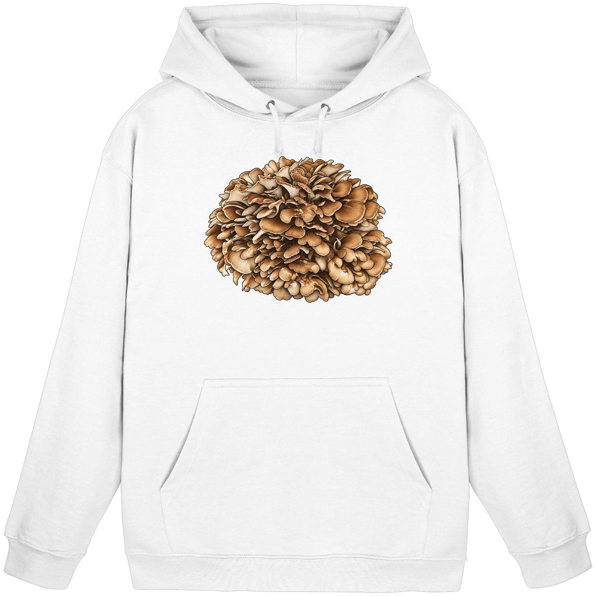 Maitake – Hoodie für Männer und Frauen – Arctic White – Produktansicht