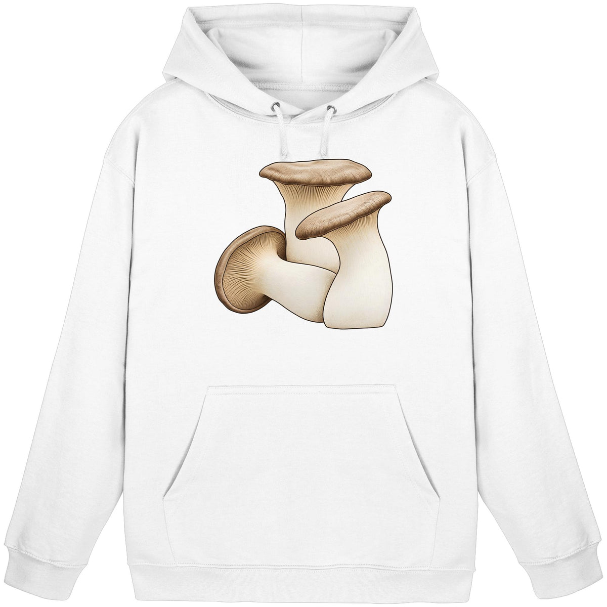 Kräuterseitling – Hoodie für Männer und Frauen – Arctic White – Produktansicht