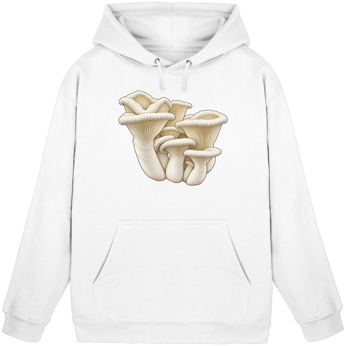 Eichenseitling – Hoodie für Männer und Frauen – Arctic White – Produktansicht