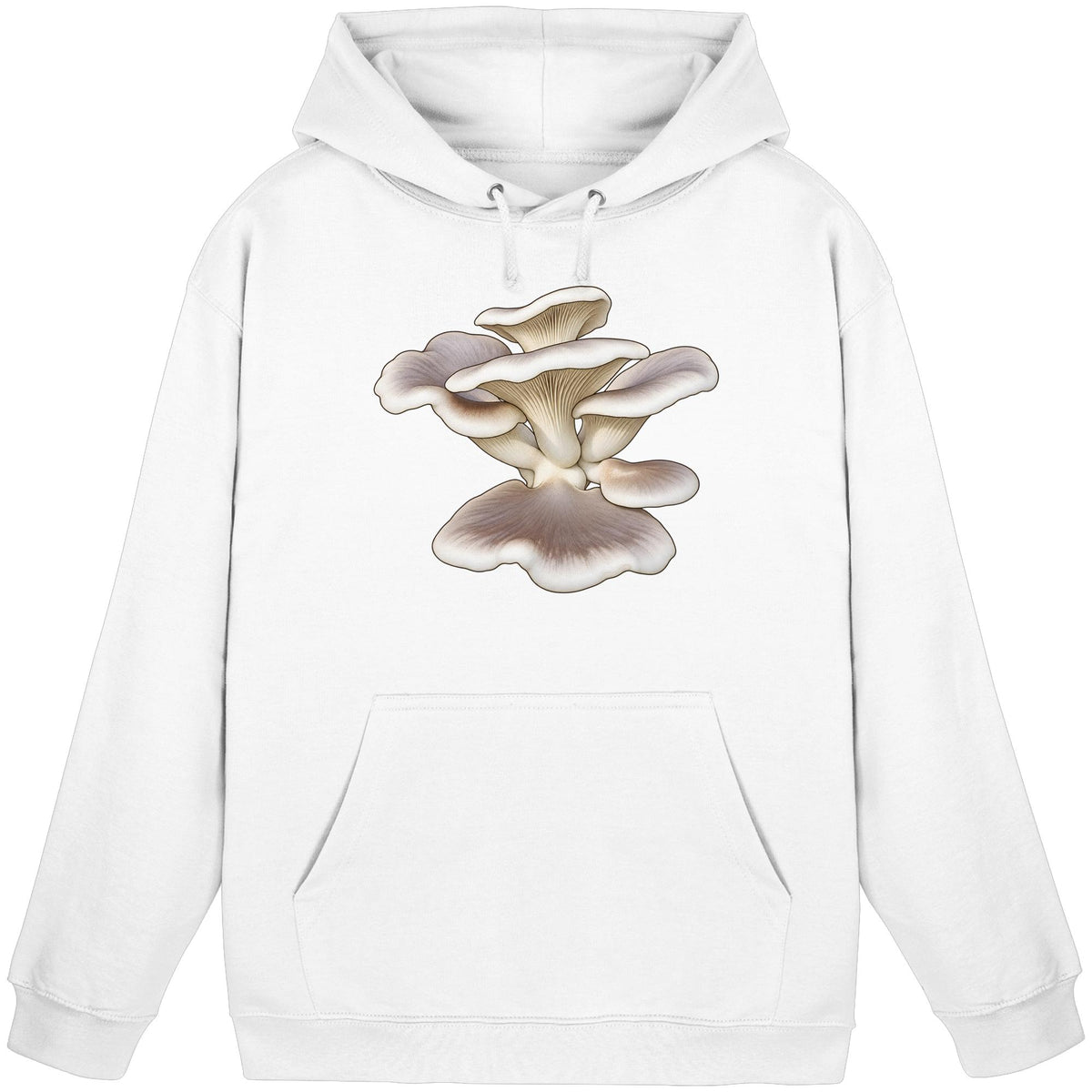 Estragonseitling – Hoodie für Männer und Frauen – Arctic White – Produktansicht