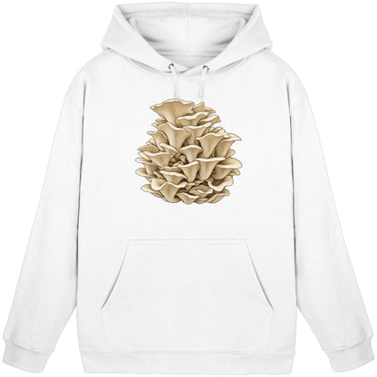 Rillstieliger Seitling – Hoodie für Männer und Frauen – Arctic White – Produktansicht