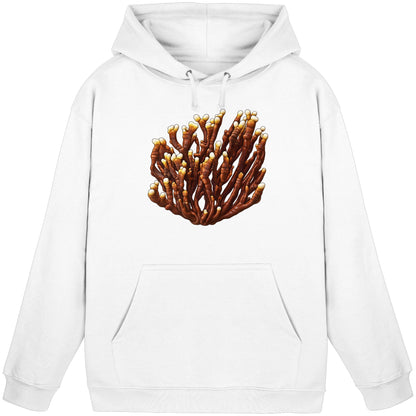 Reishi – Hoodie für Männer und Frauen – Arctic White – Produktansicht