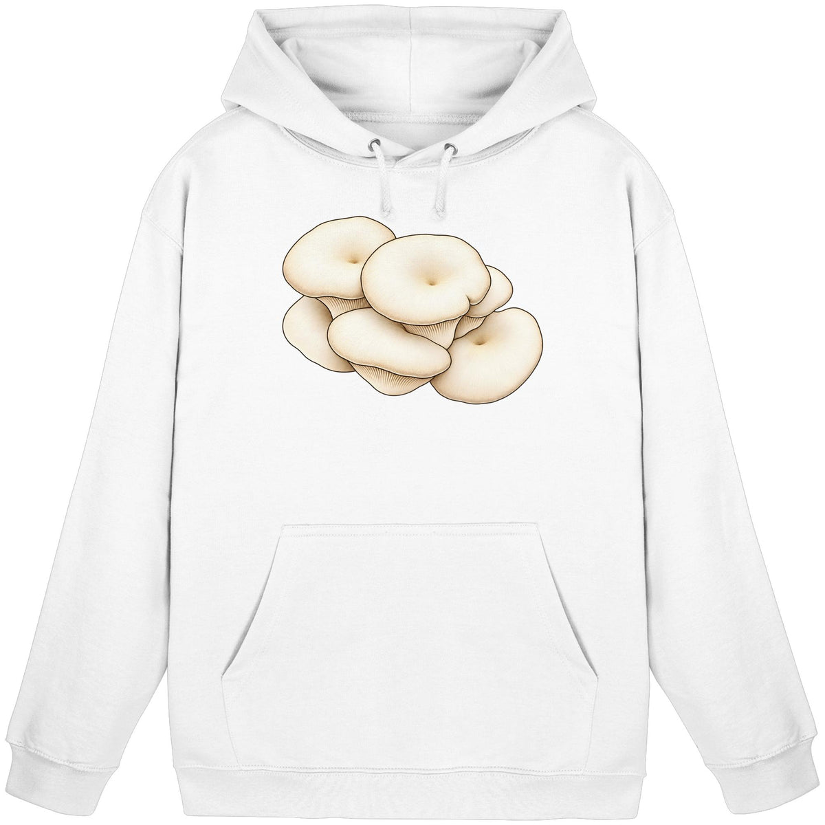 Espenseitling – Hoodie für Männer und Frauen – Arctic White – Produktansicht