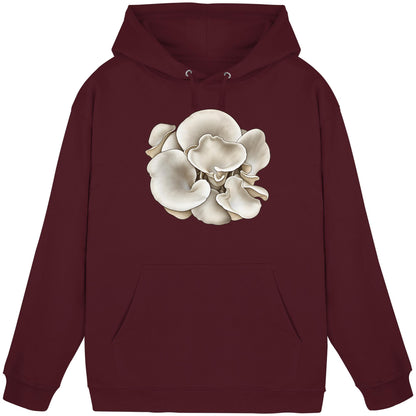 Wilder Lungenseitling – Hoodie für Männer und Frauen – Burgundy – Produktansicht