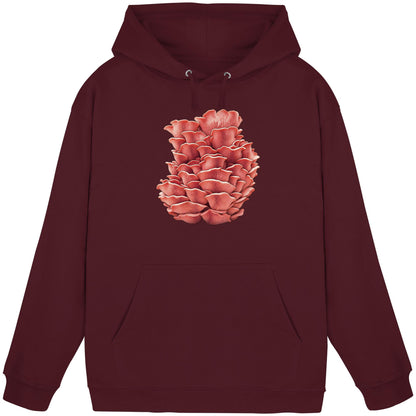 Rosenseitling – Hoodie für Männer und Frauen – Burgundy – Produktansicht
