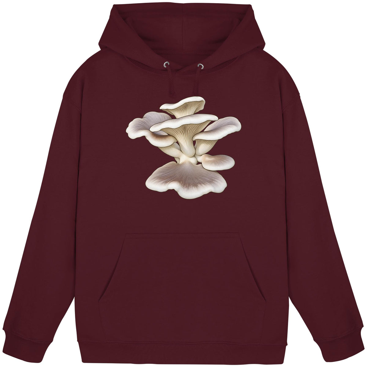 Estragonseitling – Hoodie für Männer und Frauen – Burgundy – Produktansicht
