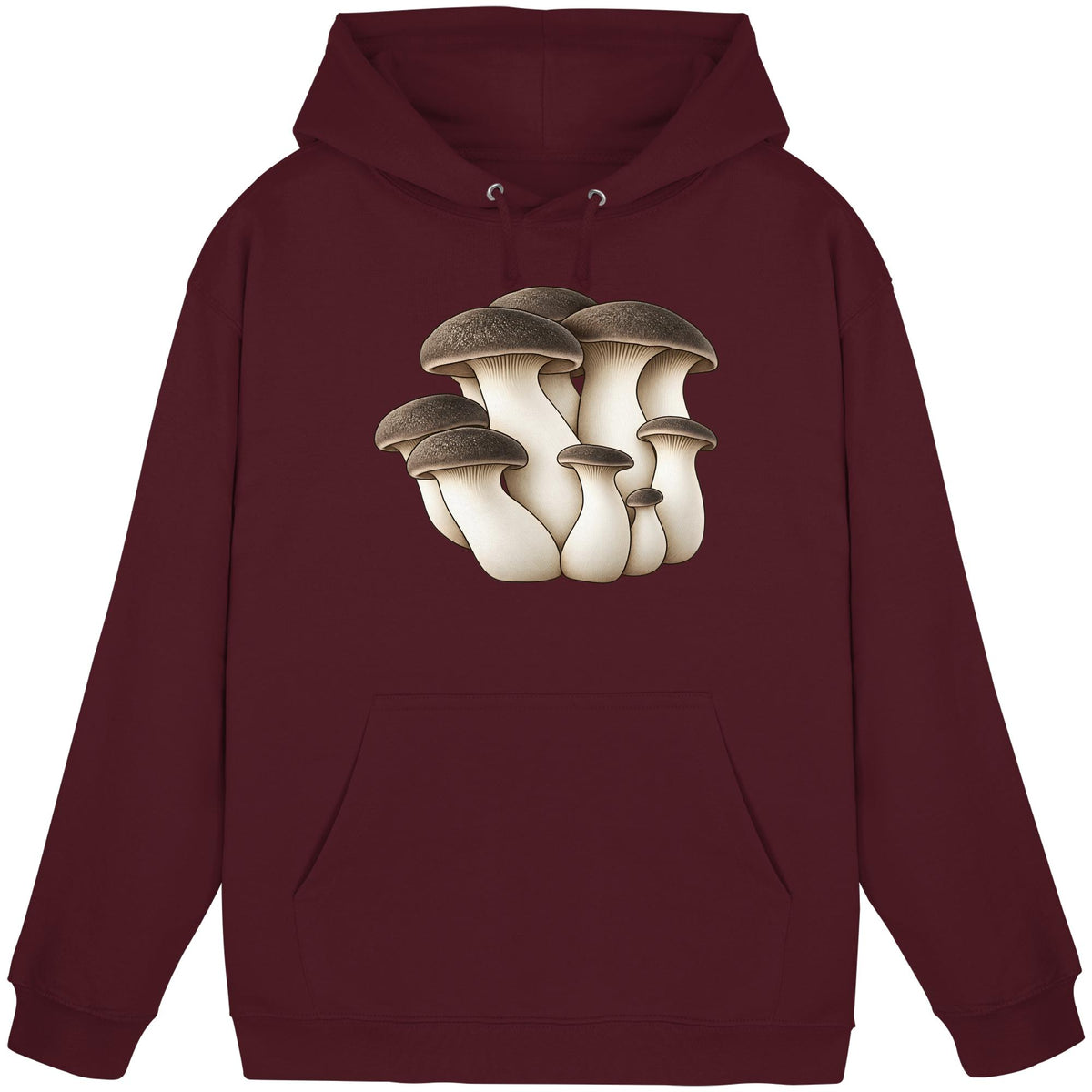 Black Pearl King Oyster – Hoodie für Männer und Frauen – Burgundy – Produktansicht
