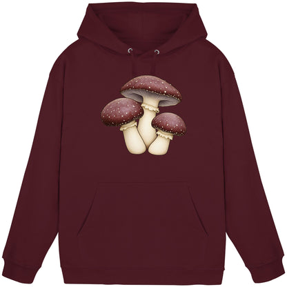 Braunkappe – Hoodie für Männer und Frauen – Burgundy – Produktansicht