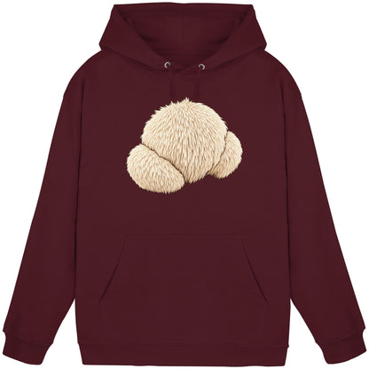Igelstachelbart – Hoodie für Männer und Frauen – Burgundy – Produktansicht