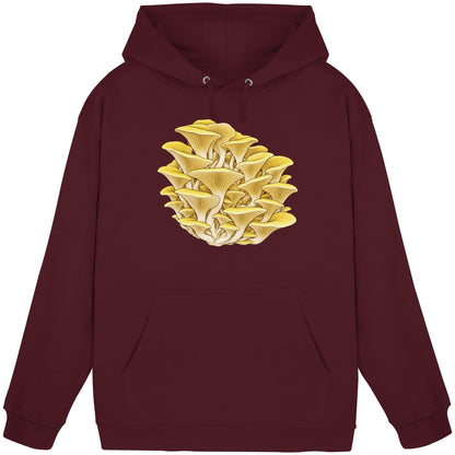 Limonenseitling – Hoodie für Männer und Frauen – Burgundy – Produktansicht