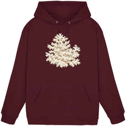Ästiger Stachelbart – Hoodie für Männer und Frauen – Burgundy – Produktansicht