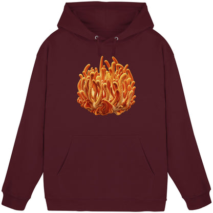 Puppenkernkeule – Hoodie für Männer und Frauen – Burgundy – Produktansicht