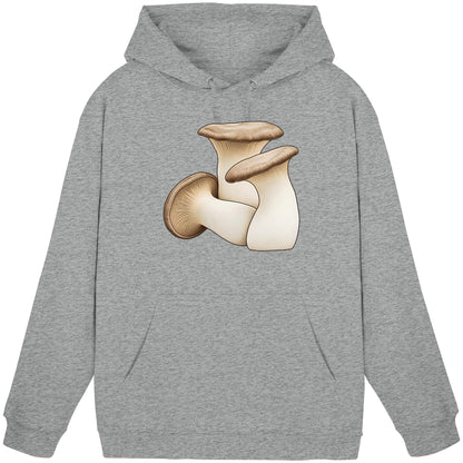 Kräuterseitling – Hoodie für Männer und Frauen – Heather Grey – Produktansicht