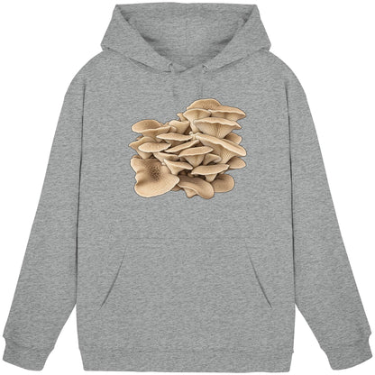 Getigerter Sägeblättling – Hoodie für Männer und Frauen – Heather Grey – Produktansicht