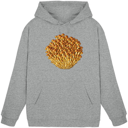 Golden Enoki – Hoodie für Männer und Frauen – Heather Grey – Produktansicht