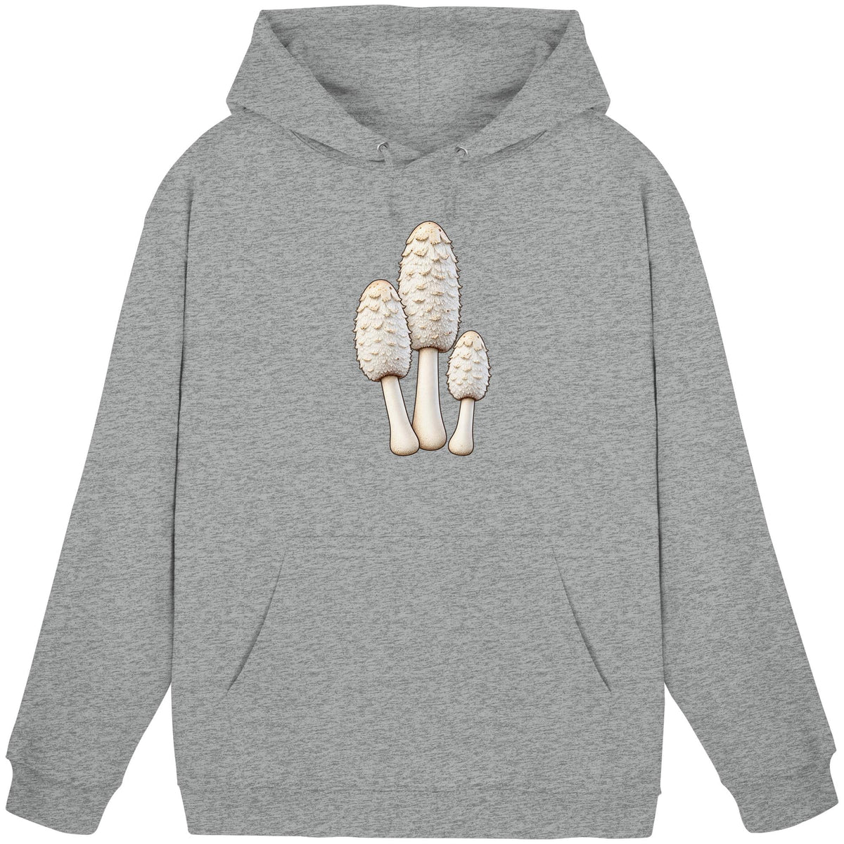 Schopftintling – Hoodie für Männer und Frauen – Heather Grey – Produktansicht
