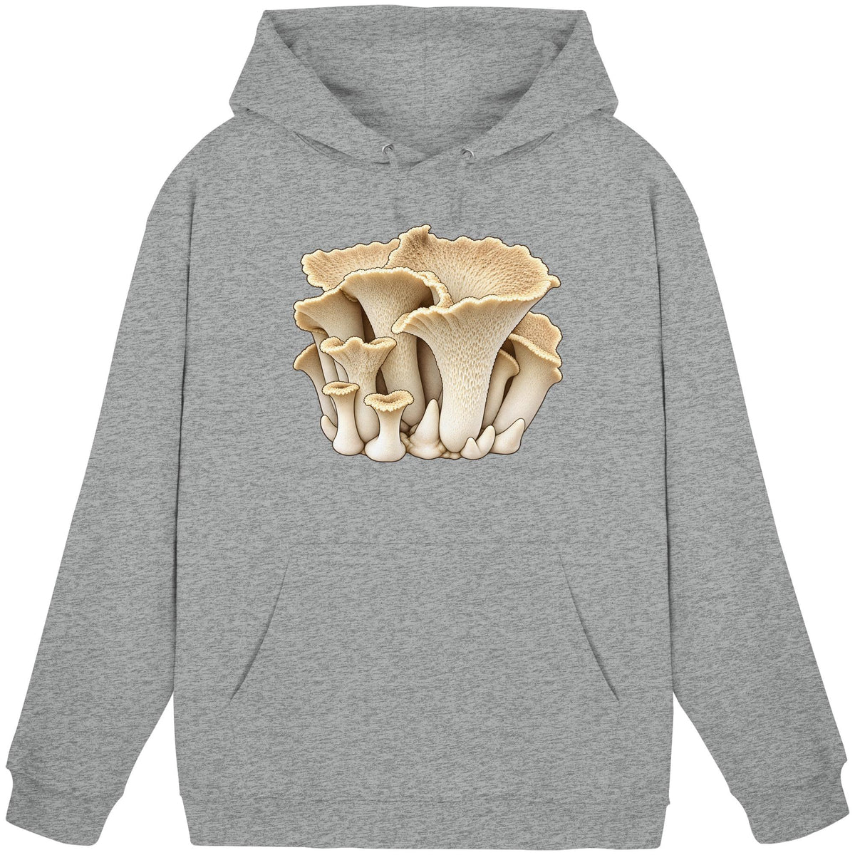 Sklerotienporling – Hoodie für Männer und Frauen – Heather Grey – Produktansicht