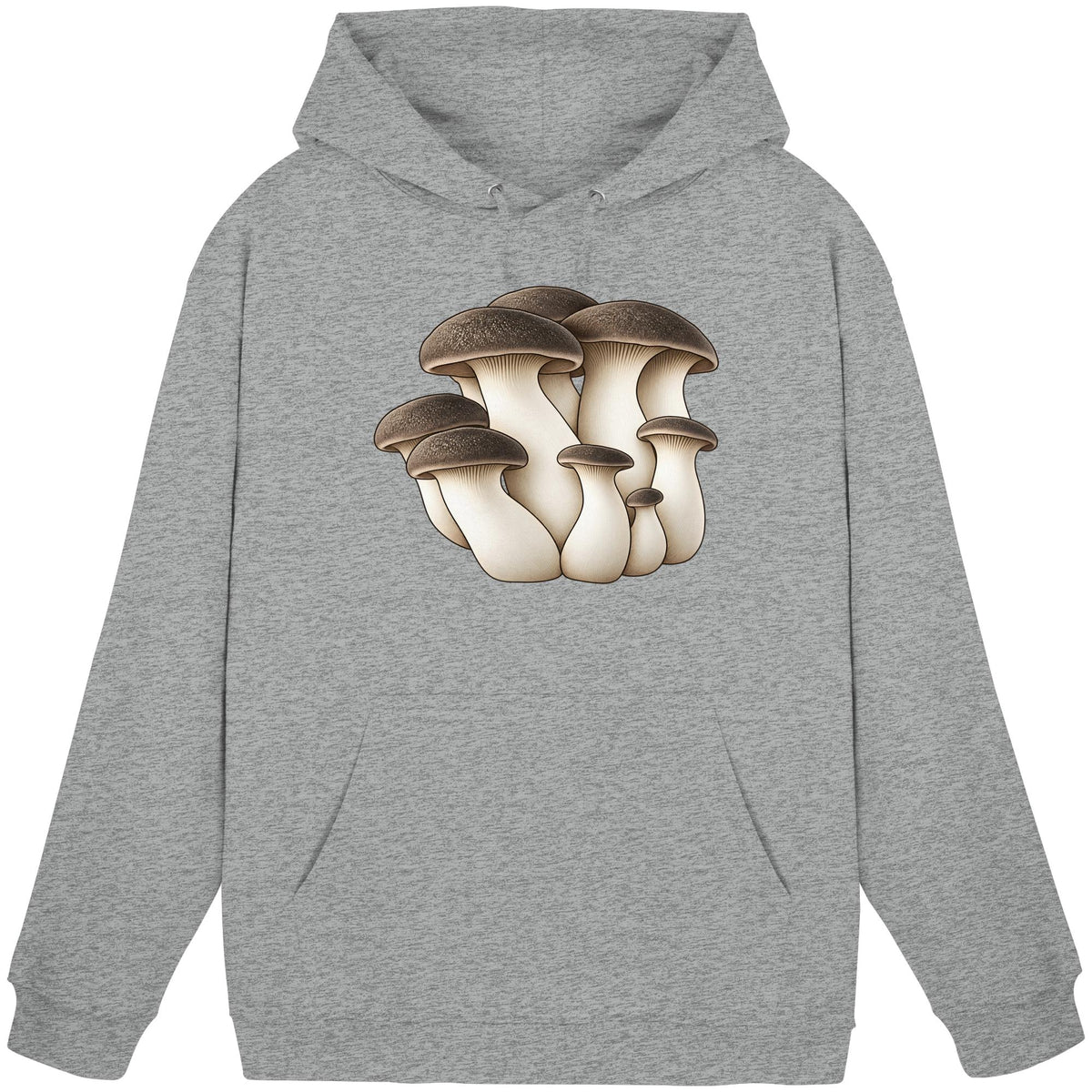 Black Pearl King Oyster – Hoodie für Männer und Frauen – Heather Grey – Produktansicht