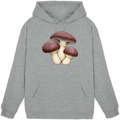 Braunkappe – Hoodie für Männer und Frauen – Heather Grey – Produktansicht