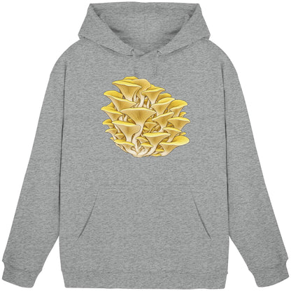 Limonenseitling – Hoodie für Männer und Frauen – Heather Grey – Produktansicht