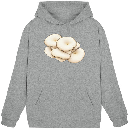 Espenseitling – Hoodie für Männer und Frauen – Heather Grey – Produktansicht