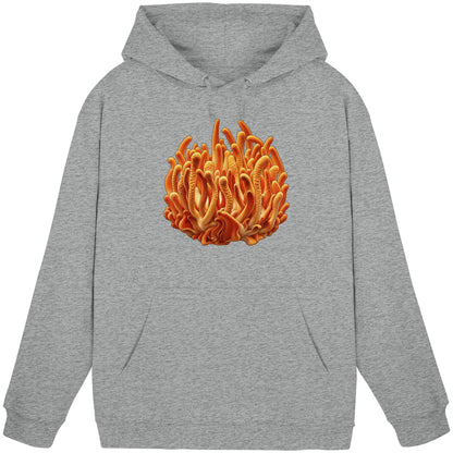 Puppenkernkeule – Hoodie für Männer und Frauen – Heather Grey – Produktansicht