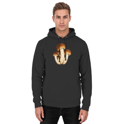 Pioppino – Hoodie für Männer und Frauen – Jet Black – Model Mann