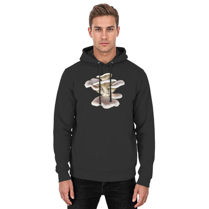 Estragonseitling – Hoodie für Männer und Frauen – Jet Black – Model Mann