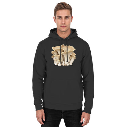 Sklerotienporling – Hoodie für Männer und Frauen – Jet Black – Model Mann
