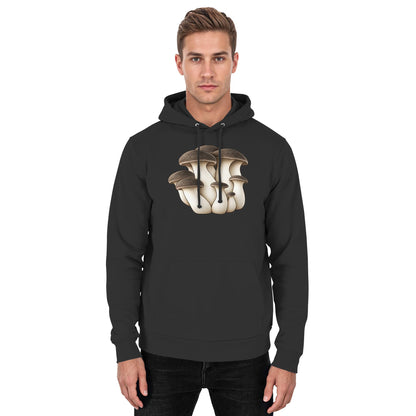 Black Pearl King Oyster – Hoodie für Männer und Frauen – Jet Black – Model Mann
