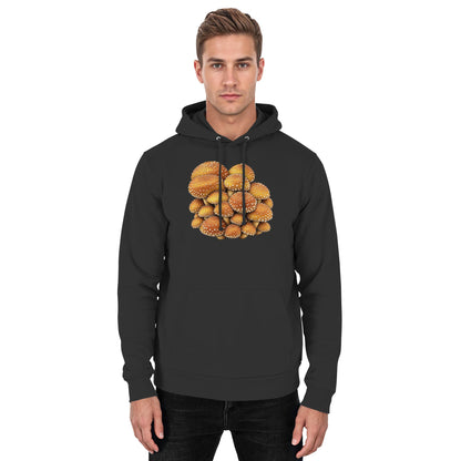 Chestnut – Hoodie für Männer und Frauen – Jet Black – Model Mann