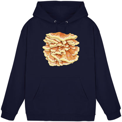 Schwefelporling – Hoodie für Männer und Frauen – Oxford Navy – Produktansicht
