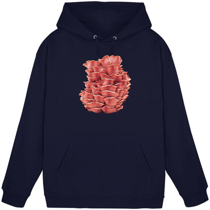 Rosenseitling – Hoodie für Männer und Frauen – Oxford Navy – Produktansicht