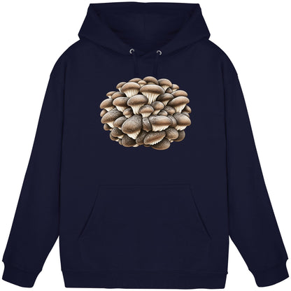 Wilder Austernseitling – Hoodie für Männer und Frauen – Oxford Navy – Produktansicht