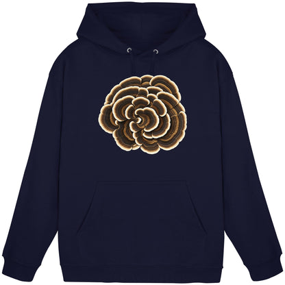 Schmetterlingstramete – Hoodie für Männer und Frauen – Oxford Navy – Produktansicht