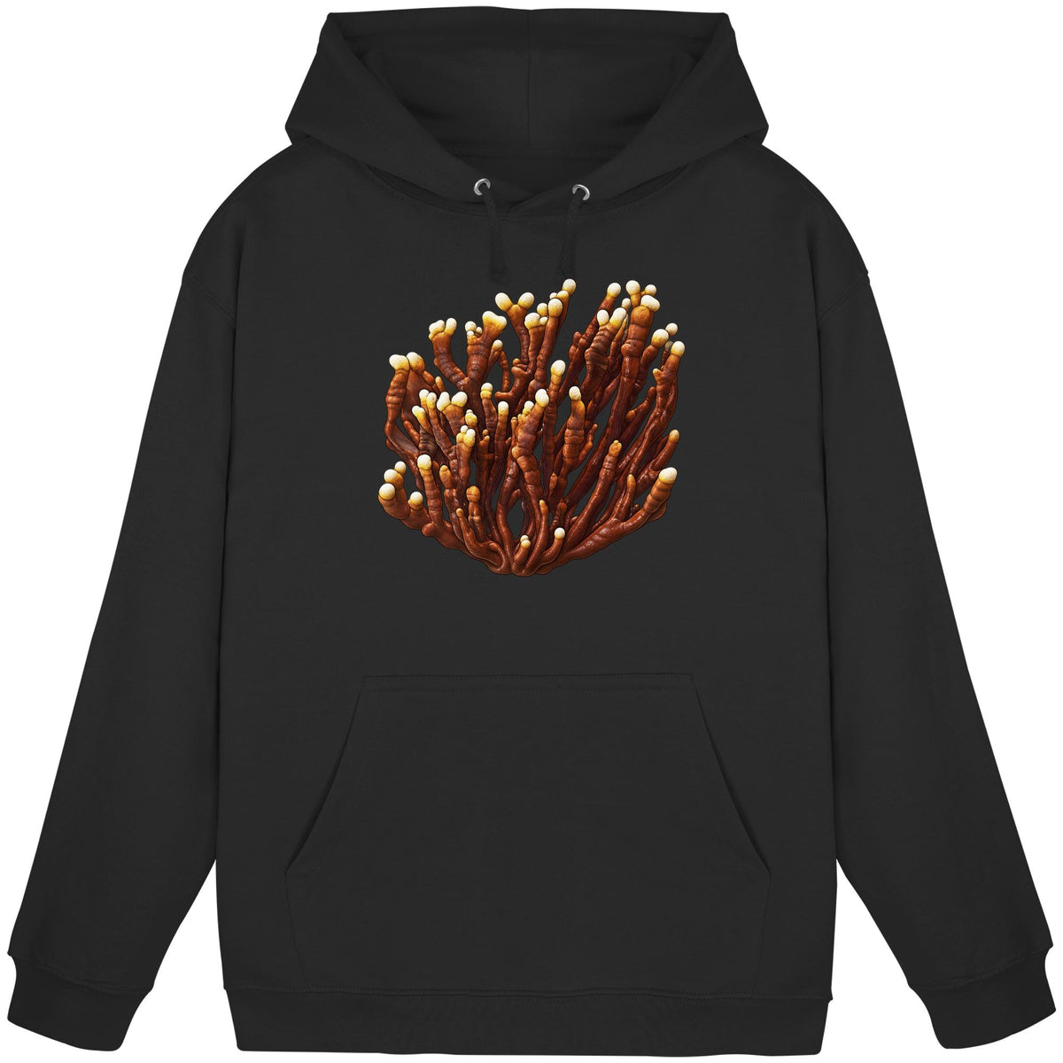 Reishi – Hoodie für Männer und Frauen – Schwarz