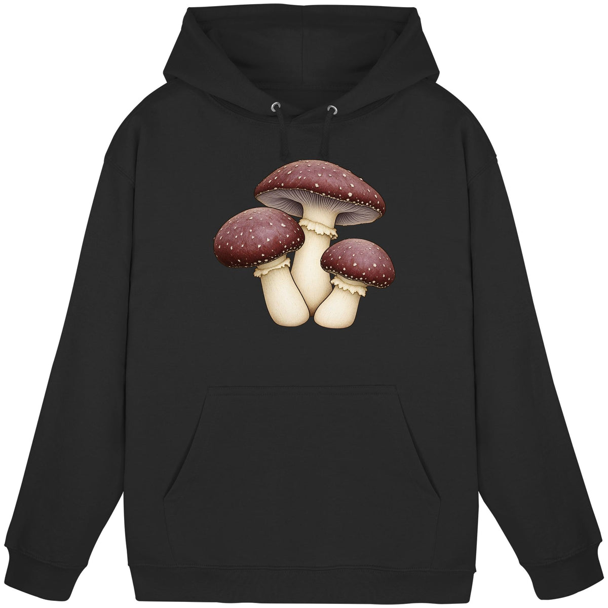 Braunkappe – Hoodie für Männer und Frauen – Schwarz