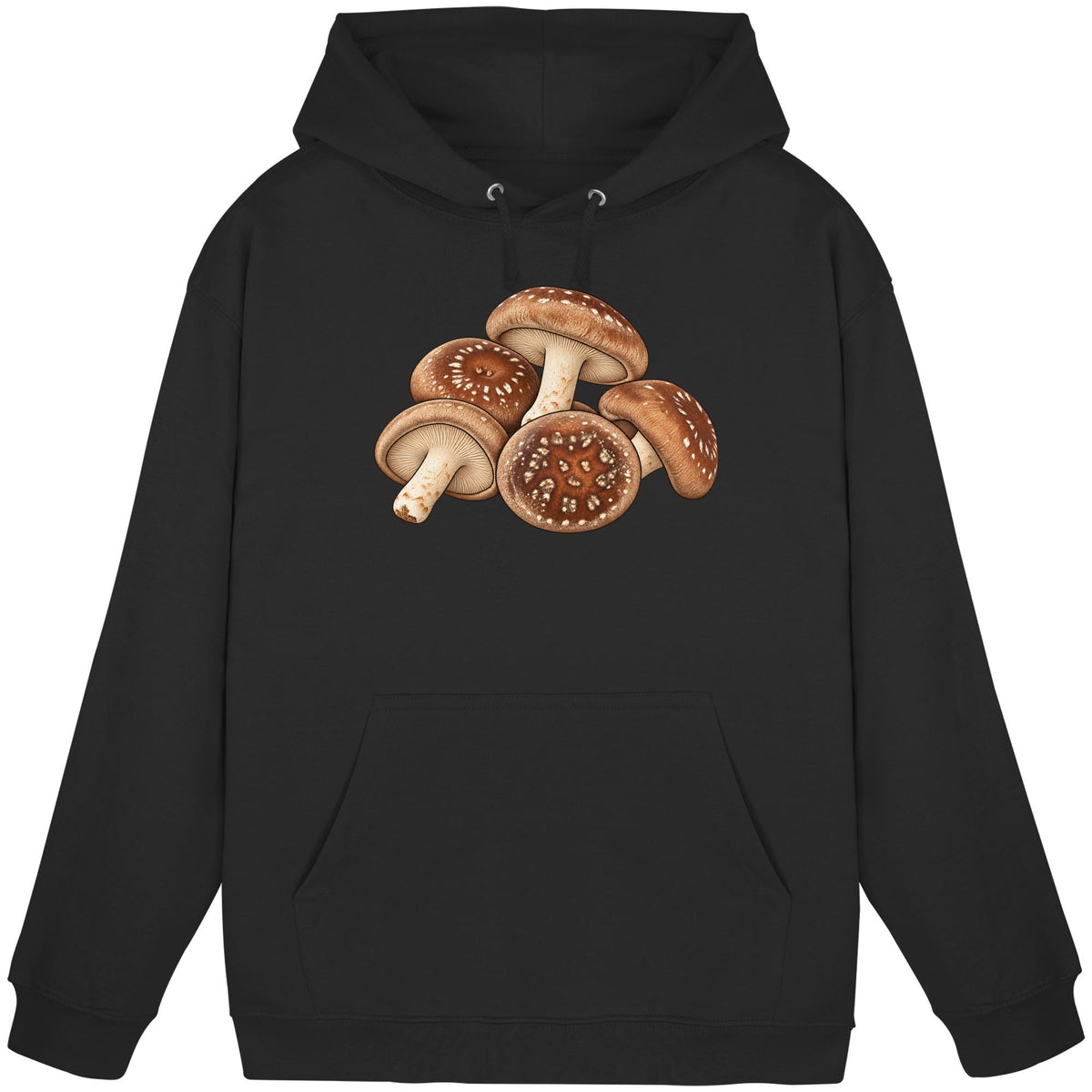 Shiitake – Hoodie für Männer und Frauen – Schwarz