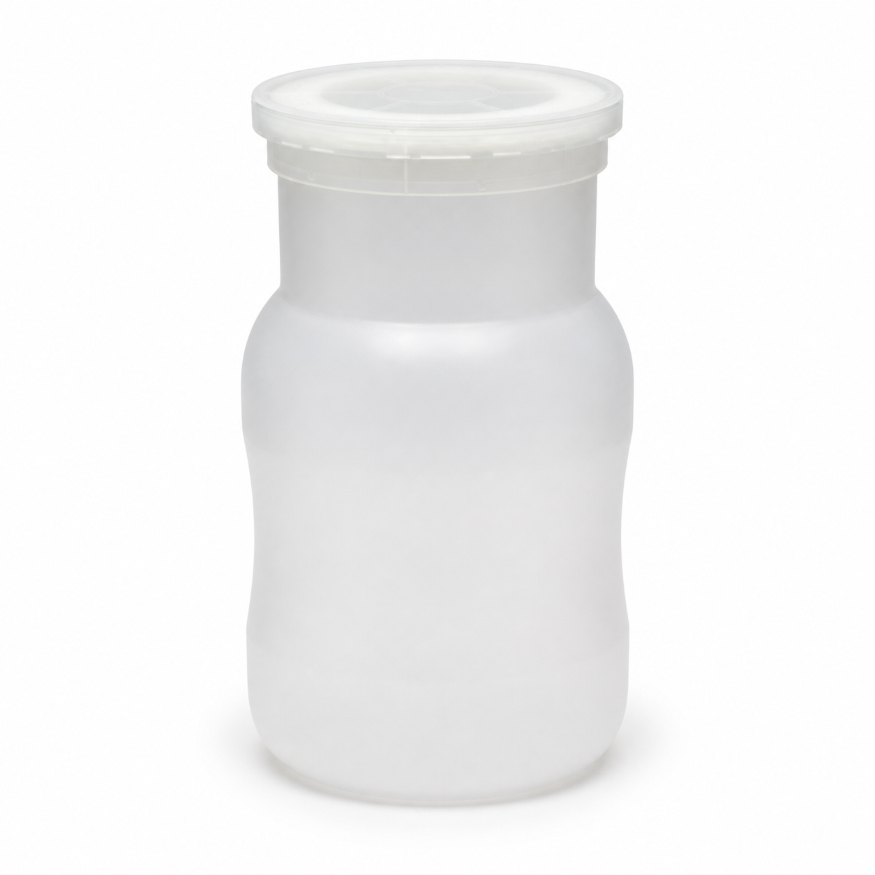 Pilzzuchtflasche 1.400 ml aus PP mit Filterdeckel – Vorderansicht