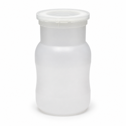 Pilzzuchtflasche 1.400 ml aus PP mit Filterdeckel – Vorderansicht