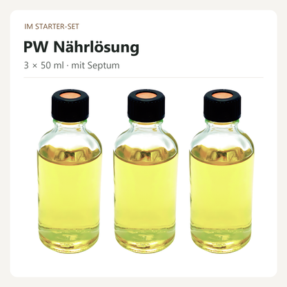 Drei 50-ml-Fläschchen PW Nährlösung