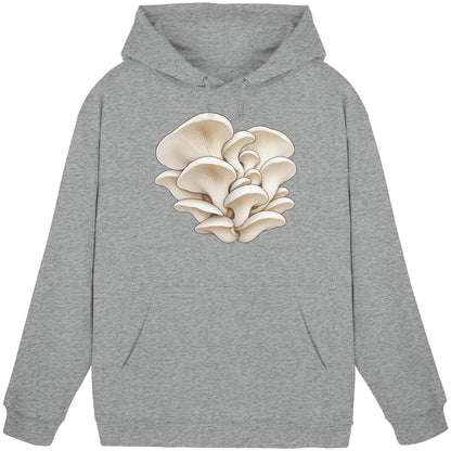 White Pearl Oyster Hoodie – Grau – Produktansicht